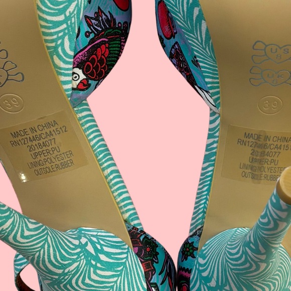 Iron Fist Loco Koko Turquoise Platform Stiletto Pumps 5” Heel Women’s 8 NWB - Picture 6 of 13